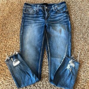 Buckle Black Mid-Rise jeans